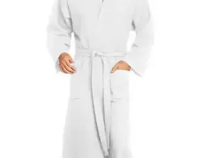 Piqué bathrobe Wellington: Luxurious comfortable bathrobe for relaxing moments