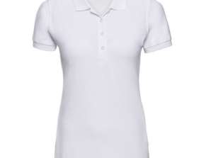 Women's Fitted Stretch Polo Shirt Elegant and Flexible