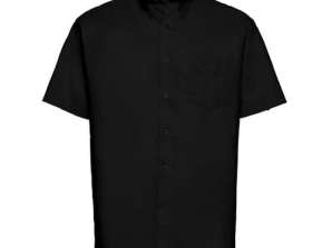 Men's Short Sleeve Oxford Shirt Classic & Versatile Office Ready