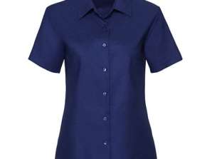 Women's Oxford Short Sleeve Shirt Classic Design Versatile