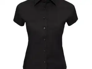 Women's Stretch Shirt Short Sleeve Waisted Flexible & Comfortable