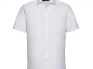 Chemise moulante extensible à manches courtes pour homme