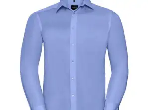 Chemise premium sur mesure sans repassage pour homme à manches longues