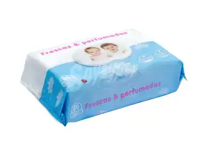 Toalhetes para bebé frescos e perfumados Pack 80 unidades - Marca Deliplus