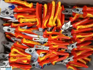 Knipex and Würth hand tools - 1025 pieces - mix side crimping pliers, cutting pliers, VDE, adjustable