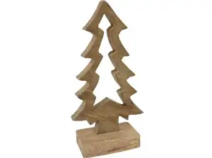 Figurine Christmas tree mango wood 25 cm