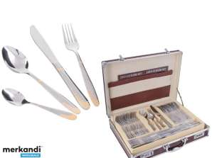 FR-2231 Cutlery set - Chrome nickel steel 18/10 - 72 pieces - Storage case