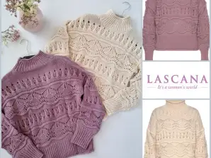 020146 dámský pletený svetr od Vivance. Složení: 100% bavlna