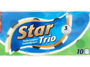 Star Trio 3-lags toiletpapir engros