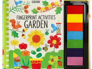 Livre de coloriage d’empreintes digitales peinture au doigt livre d’activités jardin 64