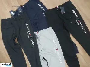 TOMMY HILFIGER JOGGINGHOSE MIT BÜNDCHEN AM BEIN, 4 Farben, 4 Größen