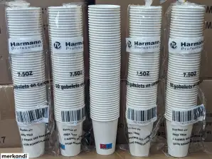 GOBELETS EN CARTON - PAPER CUPS FOR COFFEE - 7.5 0Z