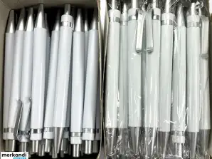 1000 stk kuglepenne blå og sort genopfyldning printbart brevpapir, engros online shop resterende lager