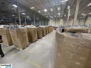 Textile goods, women's clothing, returned goods, remaining stock, mystery box (pallets)