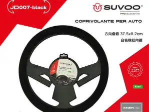 Housse de volant de voiture Suvoo JD007 - confort et style (disponible en noir, rouge et rose)