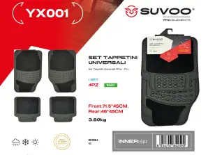 Suvoo YX001 universālais paklāju komplekts - augstākās kvalitātes & viegli uzstādāms