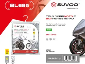 Suvoo BL695 Outdoor Motorcycle and Bike Cover - Waterproof, Dustproof, Anti UV and Anti Wind