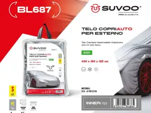 Suvoo BL687 auton ulkosuoja - vedenpitävä, pölytiivis, UV-kestävä ja tuulenpitävä