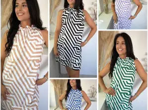 Barato novo vestido de verão feminino roupas quentes vender fast fashion 5 cores 4 tamanho