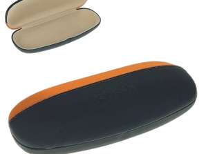 Prescription glasses case black and brown