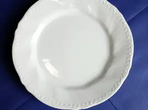 Porselen dessertplate 21 cm hvit