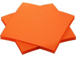 Paper napkins 20 x 20cm Sun Orange 180 pcs.