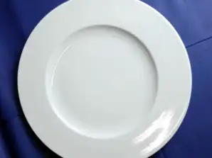 Фарфоровая обеденная тарелка 32 см белая