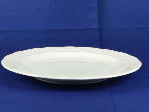 Porcelain Plate 25 cm White 