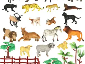 Figurine animali zoo play set 31 pz.