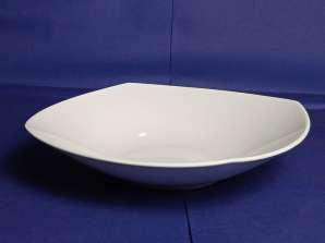 Porcelain plate 21x21 cm white