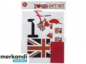 3-teiliges Geschenkset „I love UK“ Blister