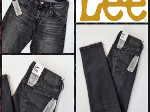 010021 jeans da uomo di Lee. Il classico modello grigio scuro si adatta a uomini di tutte le età