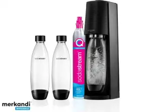 SodaStream Soda Maker Terra Valuepack QC black Schwarz incl 2 bottles