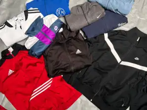 Premium Vintage Stock: 10 valitud desinfitseeritud tõmblukuga jakki firmalt NIKE, ADIDAS, LOTTO