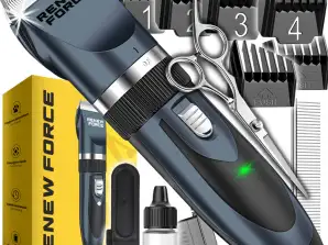 SILENT Clipper pro psy, kočky, zvířata, set PROFESSIONAL C8-MODRÝ