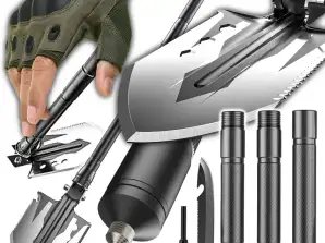 Militaire Survival Shovel Tactische Schop Multifunctioneel 16in1 + D13 handschoenen