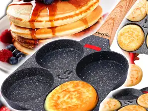 PANNKAKOR Pannkaka Pannkaka Stekpannkakor ÄGG Omeletter Pannkakor NonStick FP-4P-SVART