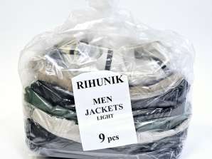 Rihunik Men's Light Jackets Wholesale | Grade A Quality | Fully Packed in Plastic Bags