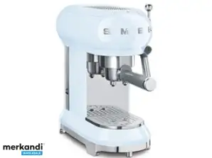 Machine à expresso Smeg avec porte-filtre Style des années 50 ECF01PBEU bleu pastel