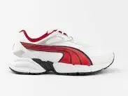 Puma AXIS TRAINER JR WHITE-HIGH RISK RED-DARK Kids Shoes - 185174-12