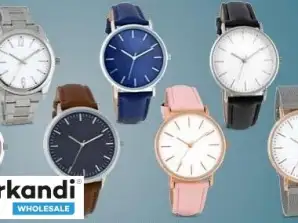 Montre en acier inoxydable pour femme ou homme avec bracelet en cuir synthétique ou en acier inoxydable, étanche jusqu’à 5 bar