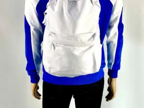 Backpack, Backpack Urban Style, with large additional compartment, white, for resellers, A-Stock