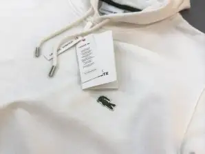 Lacoste Luźna Bluza Z Kapturem Z Polaru Unisex