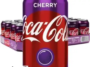 Coca Cola Cerise 330 ml Matière grasse Canette / Boisson gazeuse