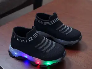 Sneakers LittleChamp (black) ~ lucev | Kids Glow Sneakers | LED sneakers