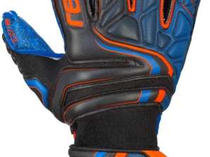 Lot of Reusch brand football goalkeeper gloves in different sizes and models