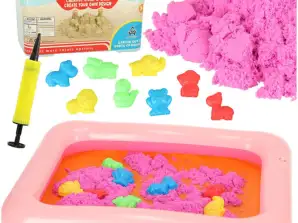 Kinetic Sand in a bucket 1kg molds pink