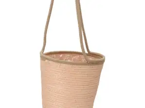 Hanging basket Tripoli peach 23 cm / 20 cm / 16 cm and black, lilac and terra 20cm