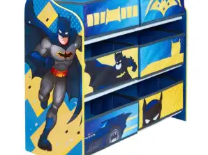 Batman storage cabinet 3-tier 63.5 cm and Batman table and chairs 59 cm