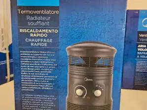 Ventilator de încălzire compact și eficient, ideal pentru căldură rapidă în orice cameră. Ușor de utilizat și sigur.